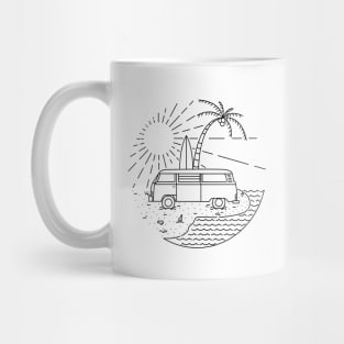 Van and Beach Mug